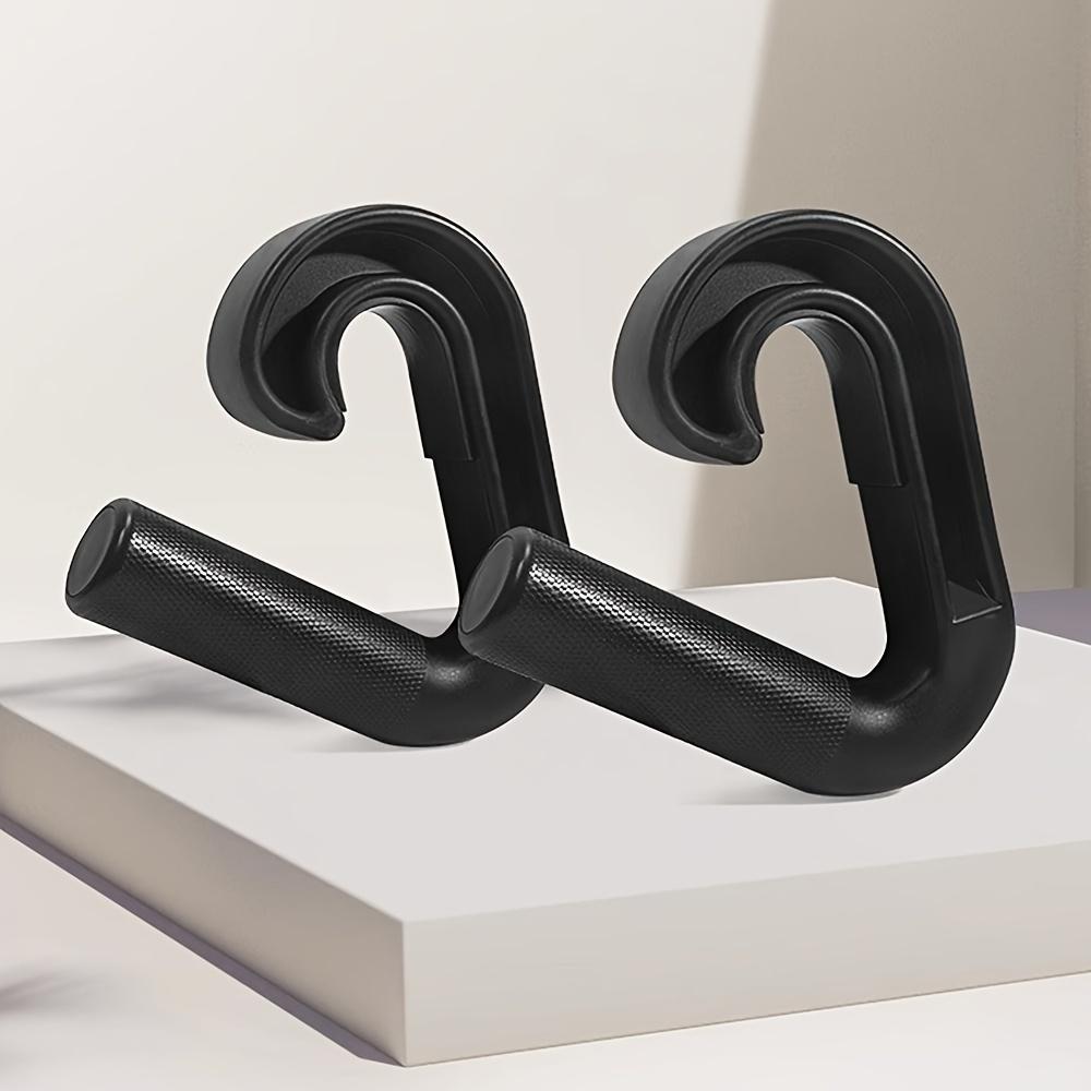 

2Pcs Hooks Fitness Handle Multi-Functional Exercise Suspension Grip Pull Down Machine Attachment Non Slip For Gym Strength Train чёрный