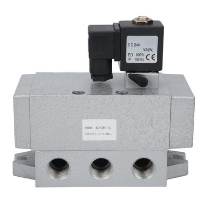 Electric Solenoid Valve G1 2in 2 Position 5 Way Single Control Directional Valve K25DH‑15DC24V