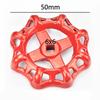 6*6 Cast Iron Valve Handle Gate Valve Ball Valve Hand Wheel Shutoff Value Decorative Water Pipe Fittings Red