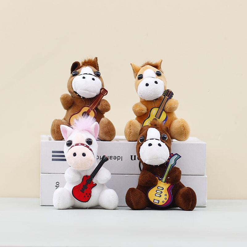 Horse Plush Toy Keychain With Guitar For Kids Collectors Kids Accessories