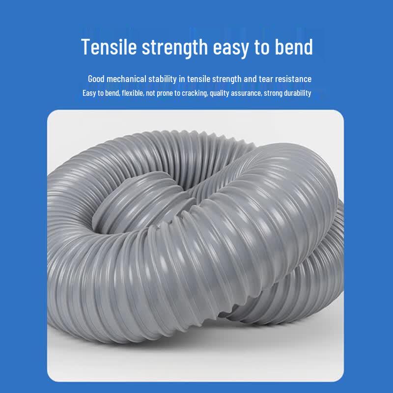 Industrial PVC Grey Steel Wire Exhaust Duct Hose