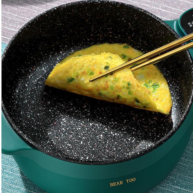 Multifunctional Electric Cooker Student Dormitory Electric Pot Household Electric Pot Electric Heating Electric Frying Non-stick Pan