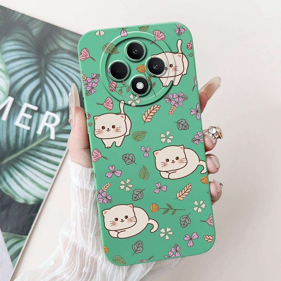 For OPPO Reno 12F 5G Case 2024 Fashion Pretty Girls Soft Liquid Silicone Shockproof Cover For OPPO Reno12 F 4G Reno 12 FS Bumper
