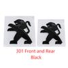 Automobile Front Hood Rear Trunk Badge Lion Emblem for Peugeot 301 ABS Plastic Car Stickers Refitted Decorative Accessories