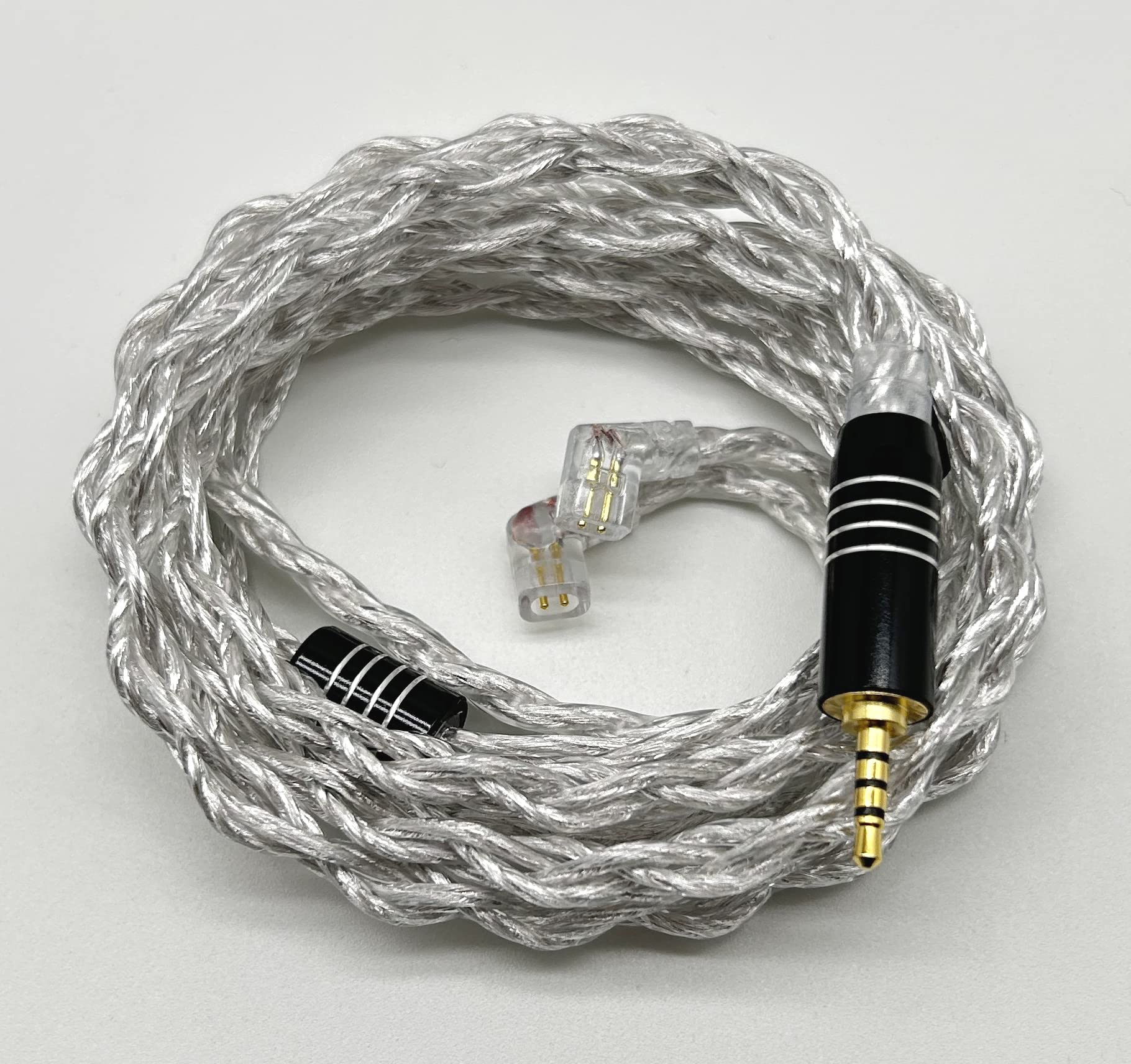 

QDC Copper QDC Earphone Upgrade Replacement Cable BIGMANGO-CRYSTAL 2.5mm Silver-Plated & Cable, Re-Cable, 4-Core Cable, 2.5mm (QDC 2.5mm)