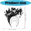Practical Feather Hairband Hair Decors Headband For Halloween Costume Parties Stage Performances And Cosplay Event