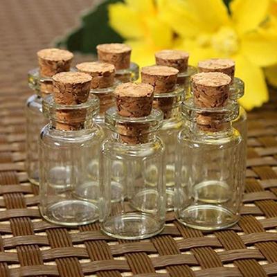 Mini bouchons en liège transparent, 10 pièces, flacons en verre, bocaux, conteneurs, bouteilles de souhait