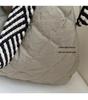 Damen Argyle Baumwollgepolsterte Tragetasche — Große Kapazität Herbst/Winter Schultertasche