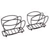 2 Stück Serviettenhalter Eisen Kaffeetassenform Freistehender Taschentuchspender Tisch-Serviettenhalter für