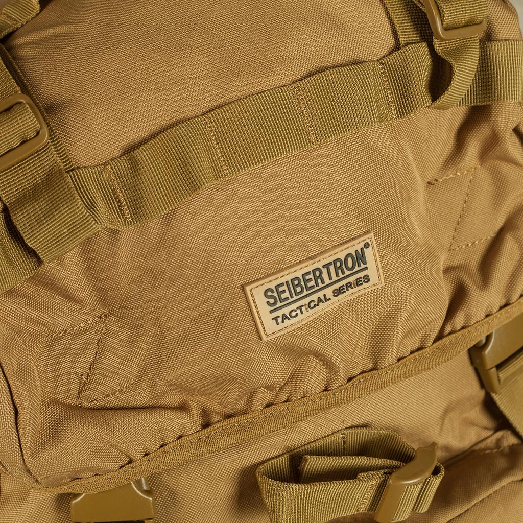 Backpack 65L Large Capacity with Rain Cover Multifunctional Outdoor Rucksack Debag Khaki [Cybotron]