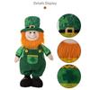 StPatrick‘s Day Green Irish Gnome Handmade Retractable Plushes Figurine For Spring Elf Doll Home Holiday Decoration