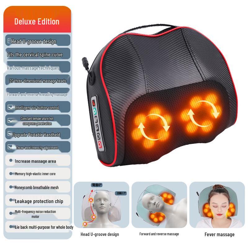 WEZHO Multifunctional Neck & Back Kneading Massager