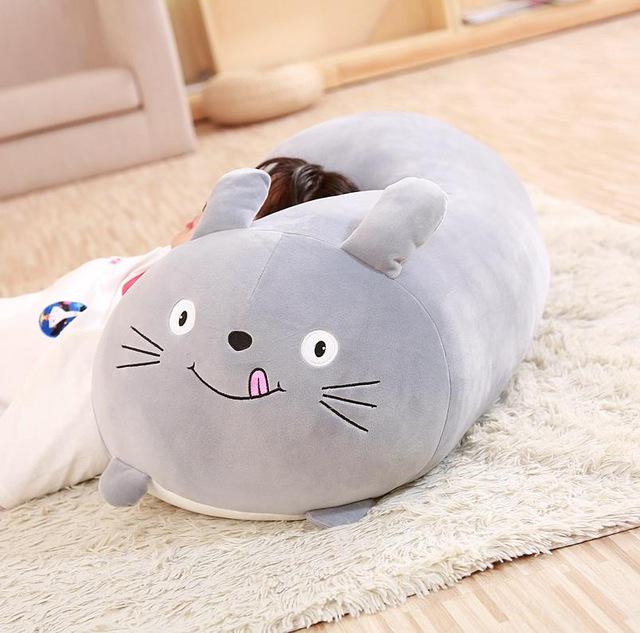 30 /60cm Soft Animal Cartoon Pillow Cushion Cute Fat Dog Cat Totoro Penguin Pig Frog Plush Toy Stuff