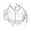 Máscara Véu Corrente de Strass Brilhantes Adorno de Cabeça Chapéu para Mulheres Elegante Festa Fantasia de Dança Acessórios de Cabelo da Moda
