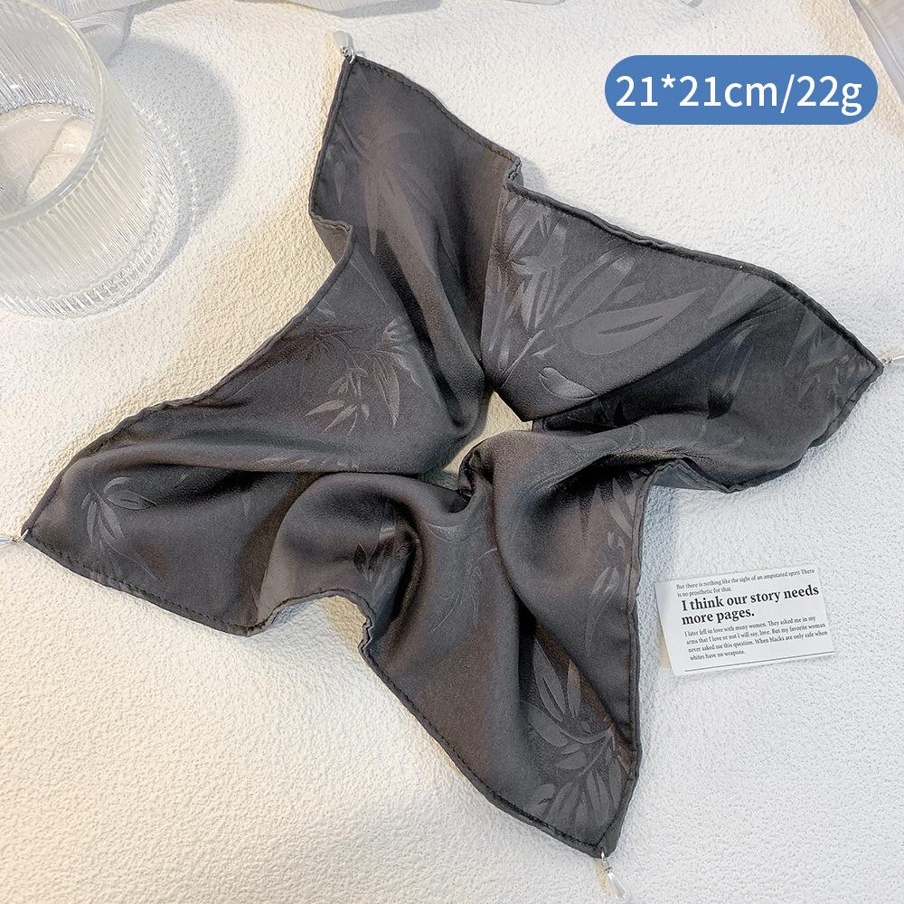 

Женская большая резинка для волос Женская большая темпераментная веревка для волос Французский квадратный платок Новые аксессуары для волос Головной убор Девичьи резинки для волос One Size чёрный