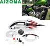 Motorcycle Spike Air Intake Filter For Honda VTX1300 VTX 1300 1995-2019 2020 2021 CNC Aliminum Chrome Cone Air Cleaner Kits
