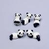 8Pcs/set Cute Writing Brush Pen Holder DIY Ceramic craft Panda Ornament  Dining Table