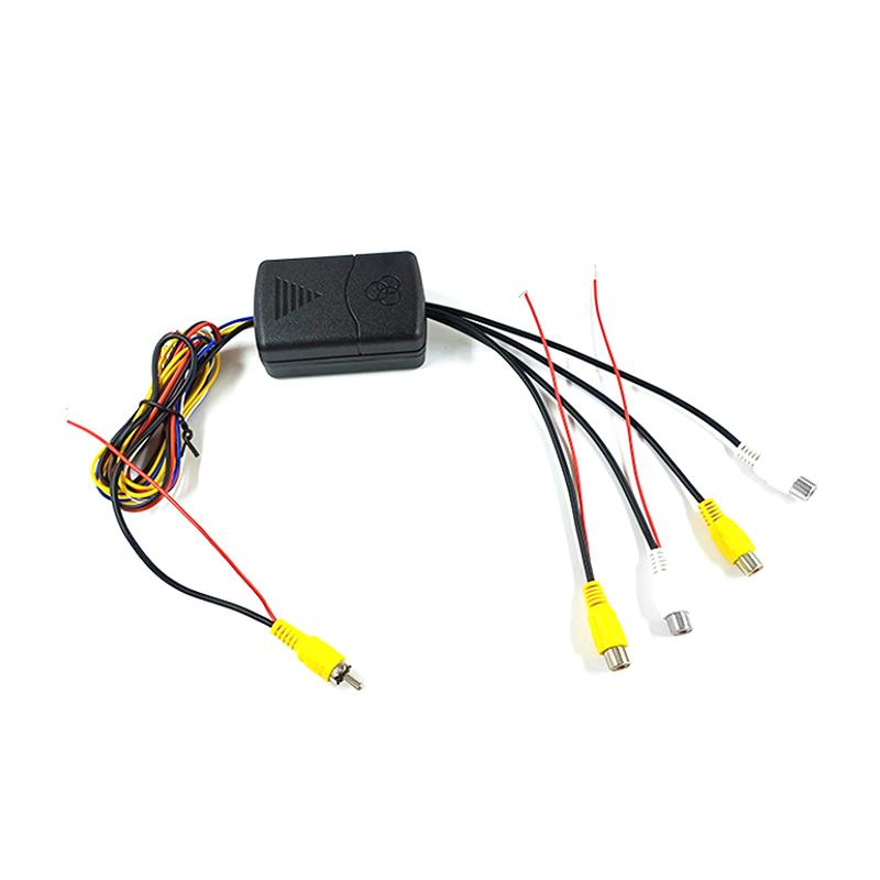 4-Wege-Autokamera-Steuerbox 360-Grad-Panoramablick Rückfahrbildkonverter Vorne Hinten Links Rechts Auto-Toter-Winkel-Kamera-Controller
