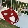 Knit Bag Summer All-in-one Large Capacity Shopping Bag Simple Woven Bag Mesh Hollowed Out Women's Shoulder Bag