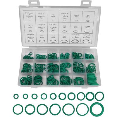 Car Air Conditioning AC O Ring Kit Sealing ORings Gasket Assortment Set 270 Pieces Seal Gasket Washer A/C Professional Plumbing Automotive Rubber