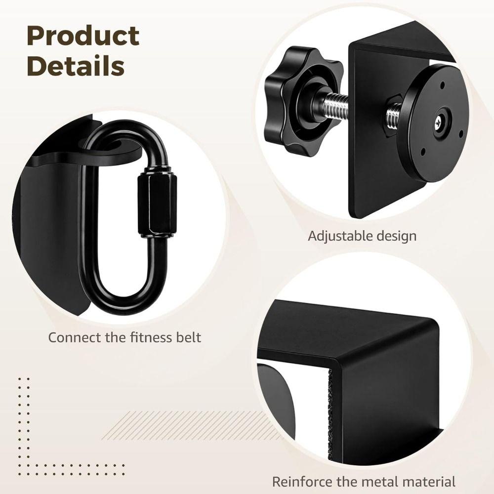 Nástavec na dveře Odporová guma Kotva do dveří Odolné vybavení pro jógu a fitness Příslušenství k přípravkům