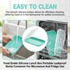 Food Grade Silicone Lunch Box Portable Leakproof Bento Container For Microwave And Fridge Use