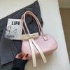 Bolso de hombro con lazo de moda coreana para mujer, sencillo, de gran capacidad y versátil, ideal para el día a día.