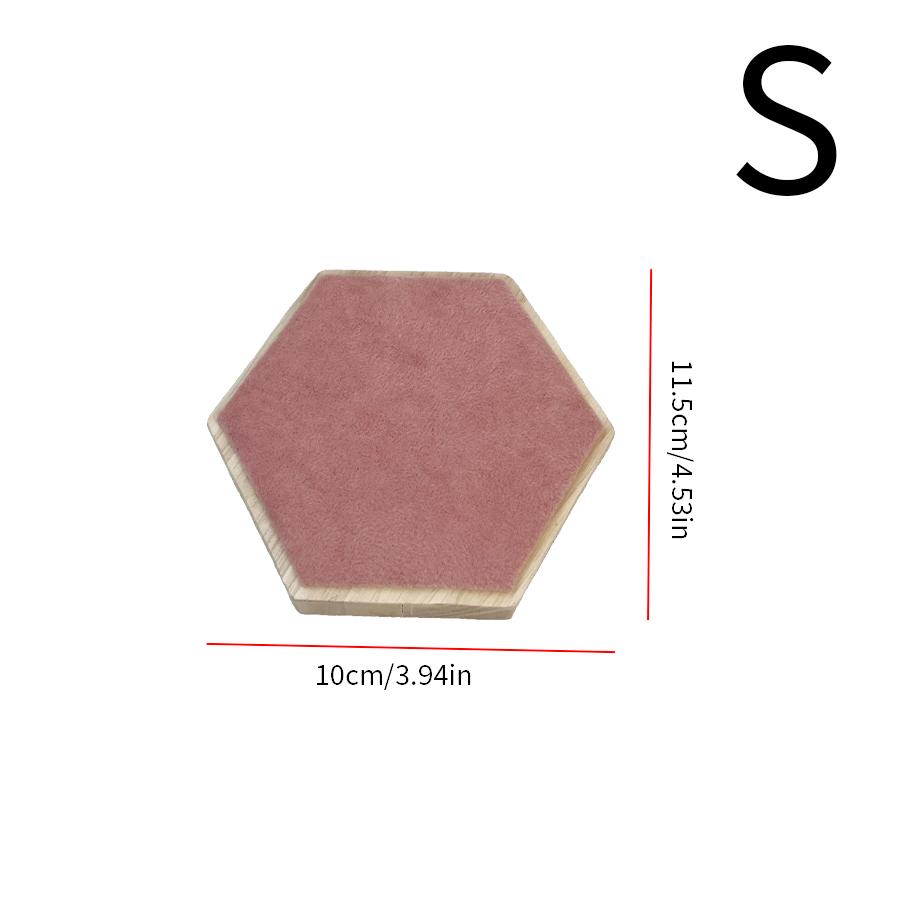 

Hexagonal jewelry display stand, used for organizing and storing bracelets and necklaces.