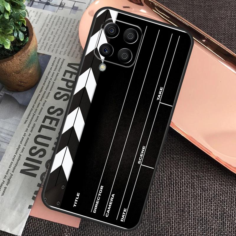 Film Movie Clapperboard Clapper Board For Samsung Galaxy M55 M15 M13 M23 M33 M53 M30s M31s M12 M32 M52 M20 M21 M51 M34 M54 Case