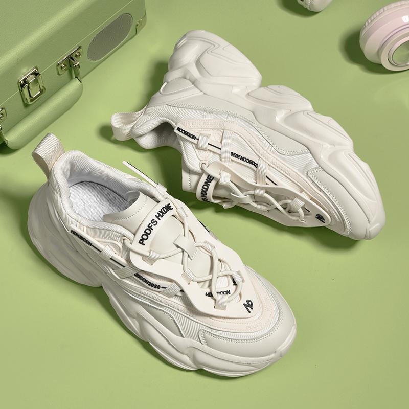 Dad's Shoes Men's Summer Breathable Thick-Soled Versatile Trendy Shoes Casual Wear-Resistant Large Size Sports Shoes