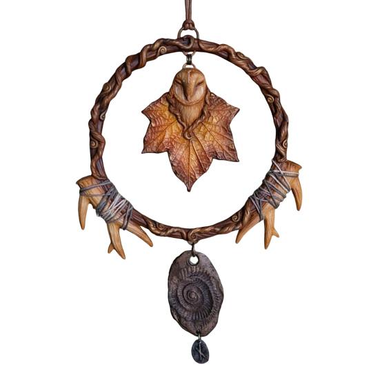 Handcrafted Moth Hanging Decoration Metal Elf Wall Hanging Sculpture Nature Inspired Artistic Pendant for Home Door Window Decor