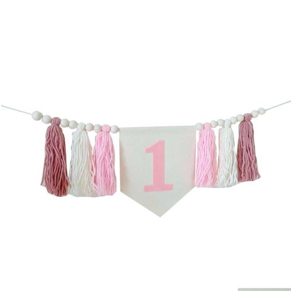 First Birthday Theme First Birthday Banner Boho-Style High Chair Banner For First Birthday