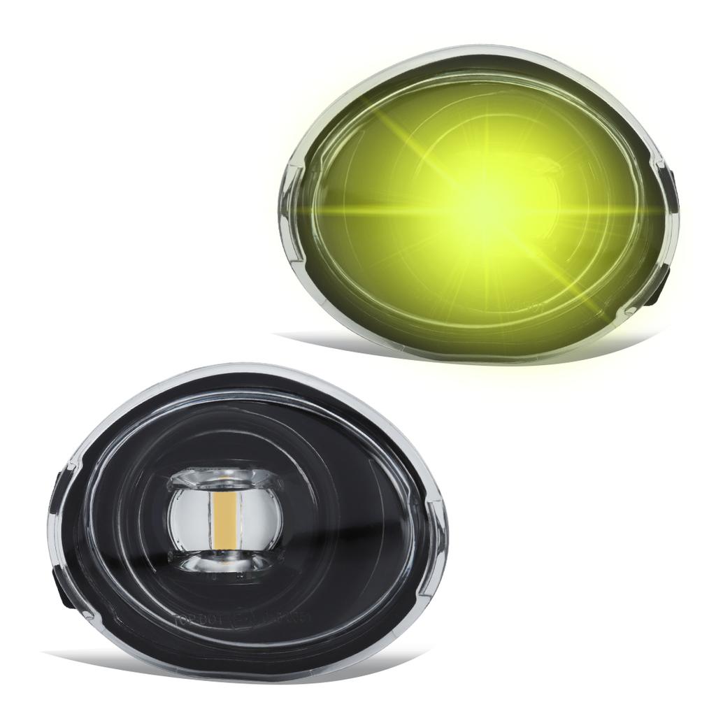 2PCS Foglight Cover For BMW E46 M3 2001- 2006 LED Fog Lamp Headlight Front Bumper Foglight Cover Dual Holes
