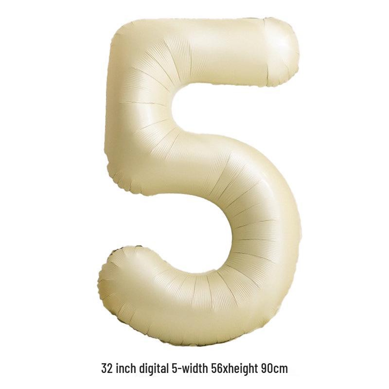 32-Inch White Number '40' Birthday Balloon, Aluminum Foil Party Decoration Prop