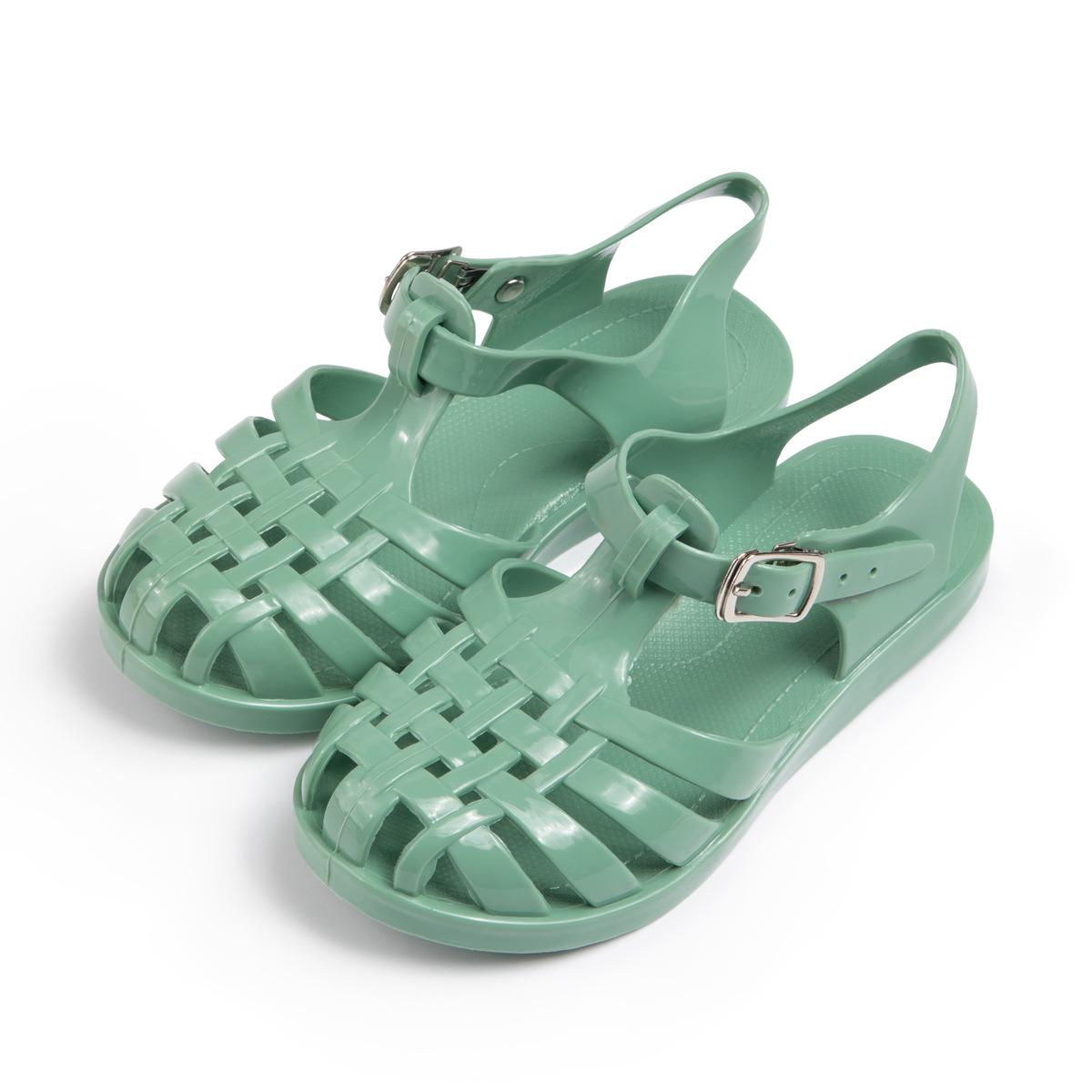 Girls  Stylish Closed-Toe Roman Sandals - Waterproof, Soft Sole Beach Shoes Size 8/Inner length 165mm