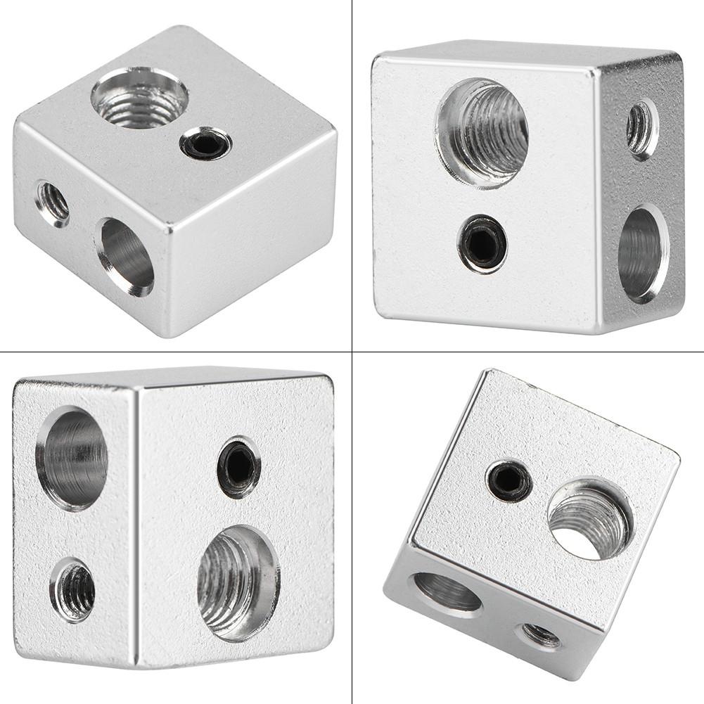 20x20x13mm Aluminium MK10 Extruder Hotend Heizblock M7 Gewinde Heatbreak für 3D Drucker