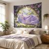Forest Girl Cute Cartoon Aesthetic Tapestry Cure Landscape Cartoon Wall Hanging Anime Bedroom Dormitory Home Decoration