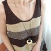 Retro Ethnic Style Ring Resin Hollow Pendant Necklace, Simple Irregular High-End Long Sweater Chain