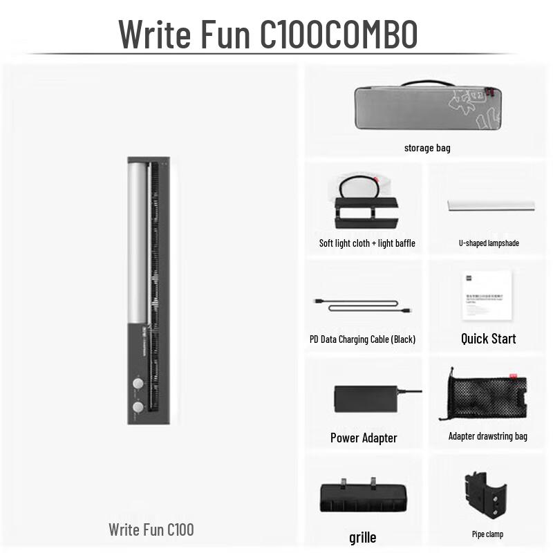 Zhiyun FIVERAY C100 100W RGB LED Light Stick Combo