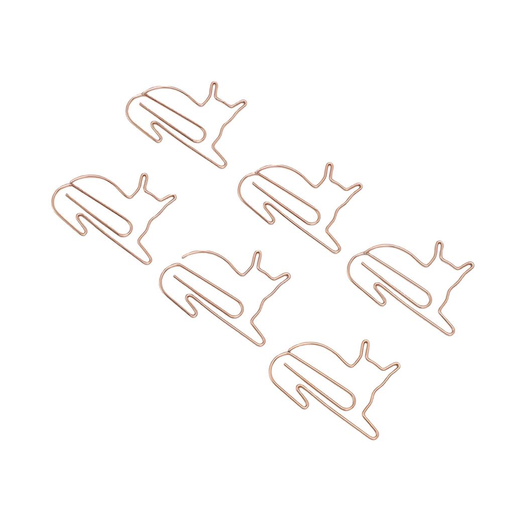 100Pcs Cat Shape Paper Clips Metal Decorative Paperclips for Calendar Journal Scrapbooks