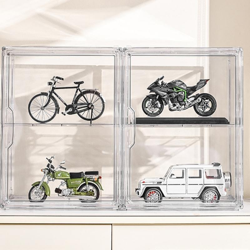Clear Toy Organizers Showcases Box Dustproof Spacious Interior for Model Collections Home Decoration Display Shelf