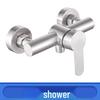 304 Stainless Steel Wall-Mounted Shower Faucet Bathroom Kitchen Tap Accessories