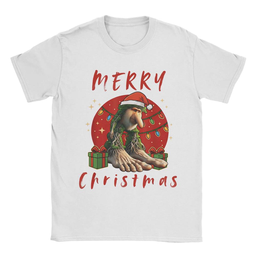 Italian Brainrot Christmas BRR BRR Patapim Merry Christmas TShirt Men Women Cotton TShirts Summer Tee Shirt Plus Size Clothing