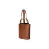 Gucci Diana Bamboo Double G Logo Solid Leather Tote Bag Women tote bags Brown 750394-UAAAY-2548