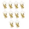 10Pcs Hand Holding Crossed Brooch Inspirational Religious Lapel Pin For Custome Outfits Decoration Cultural Enthusiasts