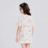 Girl's Floral Print Short Sleeve T-Shirt