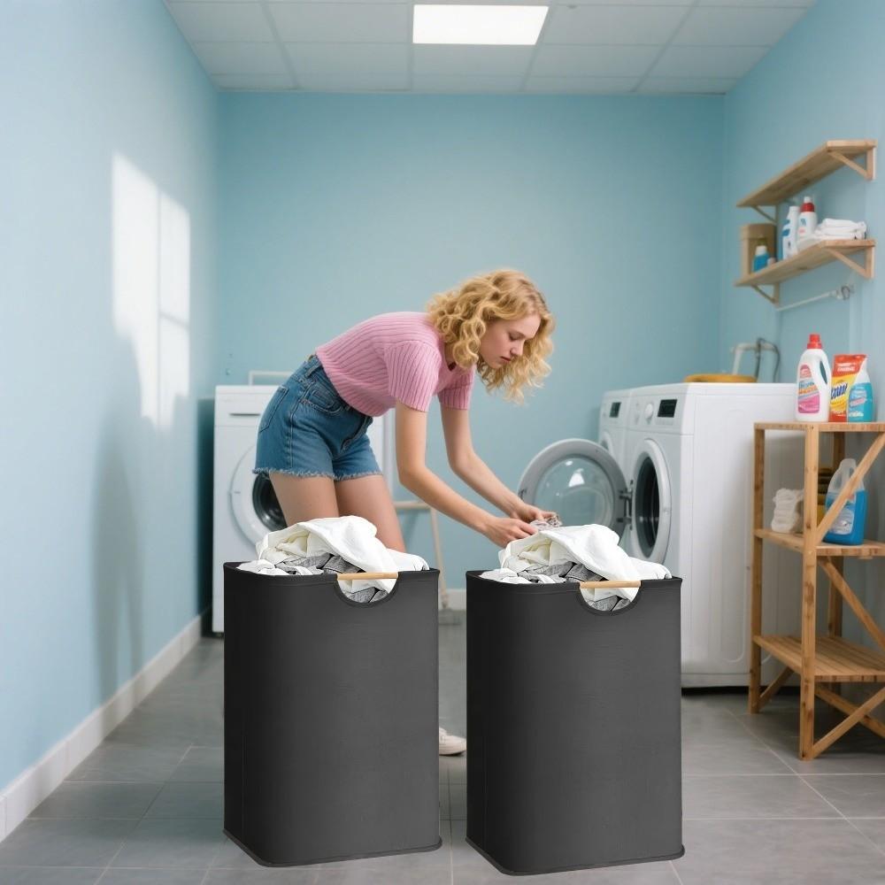 With Handle Laundry Basket Large Capacity Dirty Clothes Basket Dirty Clothes Storage Basket Home