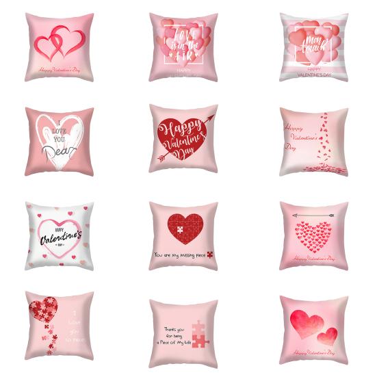 Popular Throw Pillow Cover Multi Styles Wrinkle Resistant Anti-scratch Assorted Grateful Love Throw Cushion Cover