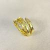 Serpentine Ring Featuring Three Colors High-quality Electroplating Craftsmanship Hypoallergenic and Suitable for Daily Wear Must-have for Gifts