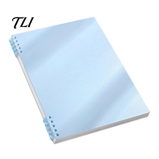 Portable Journal for Daily Use A5 Spiral Notebook, Lined /Horizontal Grid/Blank Inner Page, Professional Notebook Work Morandi Solid Color